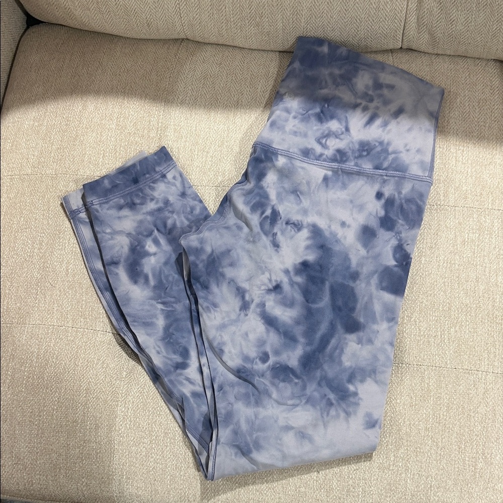Lululemon Align blue Tie-Dye Leggings
